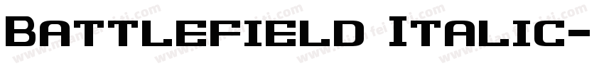 Battlefield Italic字体转换